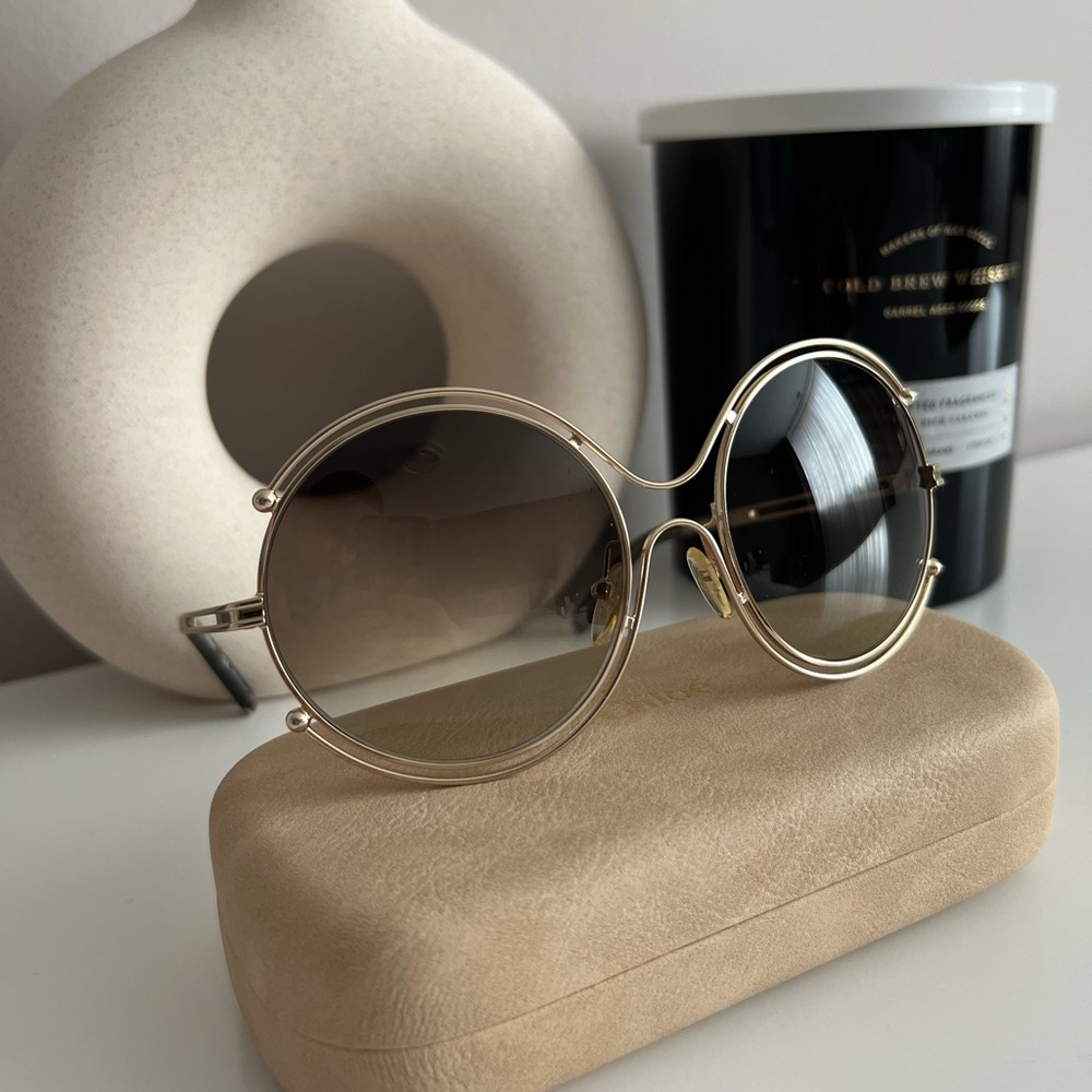 SunglassesChloé CE122S 750 Women Gold Isidora Round Sunglasses Shades 59-19-140